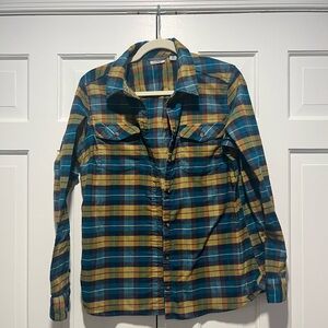 L.L. Bean Multicolor Plaid Button-Down Shirt